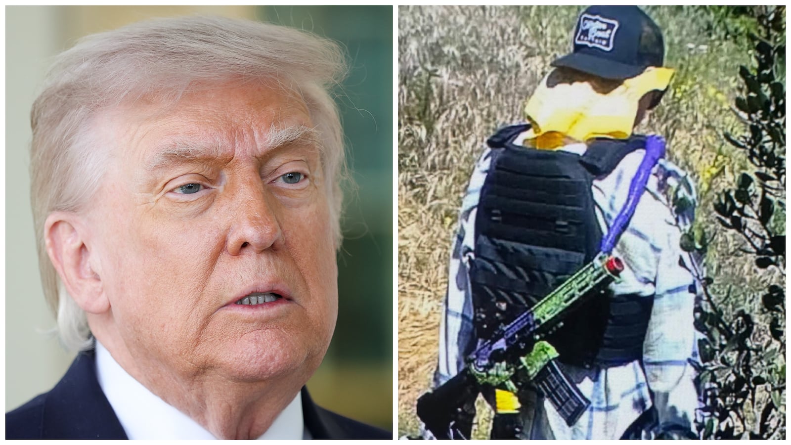 Donald Trump and alleged gunman