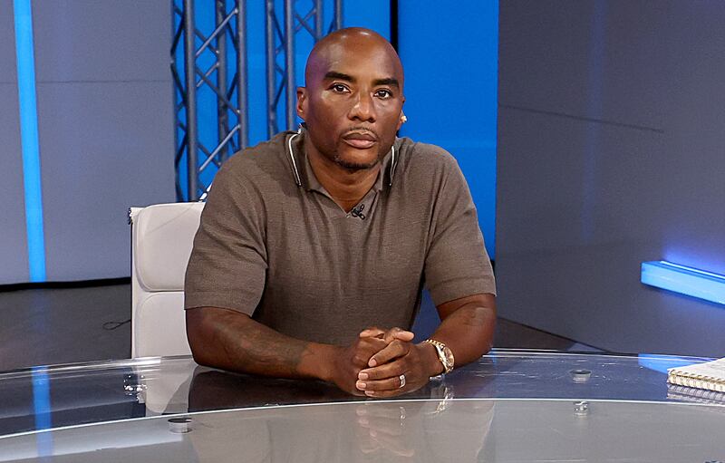 NEW YORK, NEW YORK - JULY 31: Charlamagne Tha God during an interview on "My View With Lara Trump" at Fox News Studios on July 31, 2025 in New York City. (Photo by Jamie McCarthy/Getty Images)