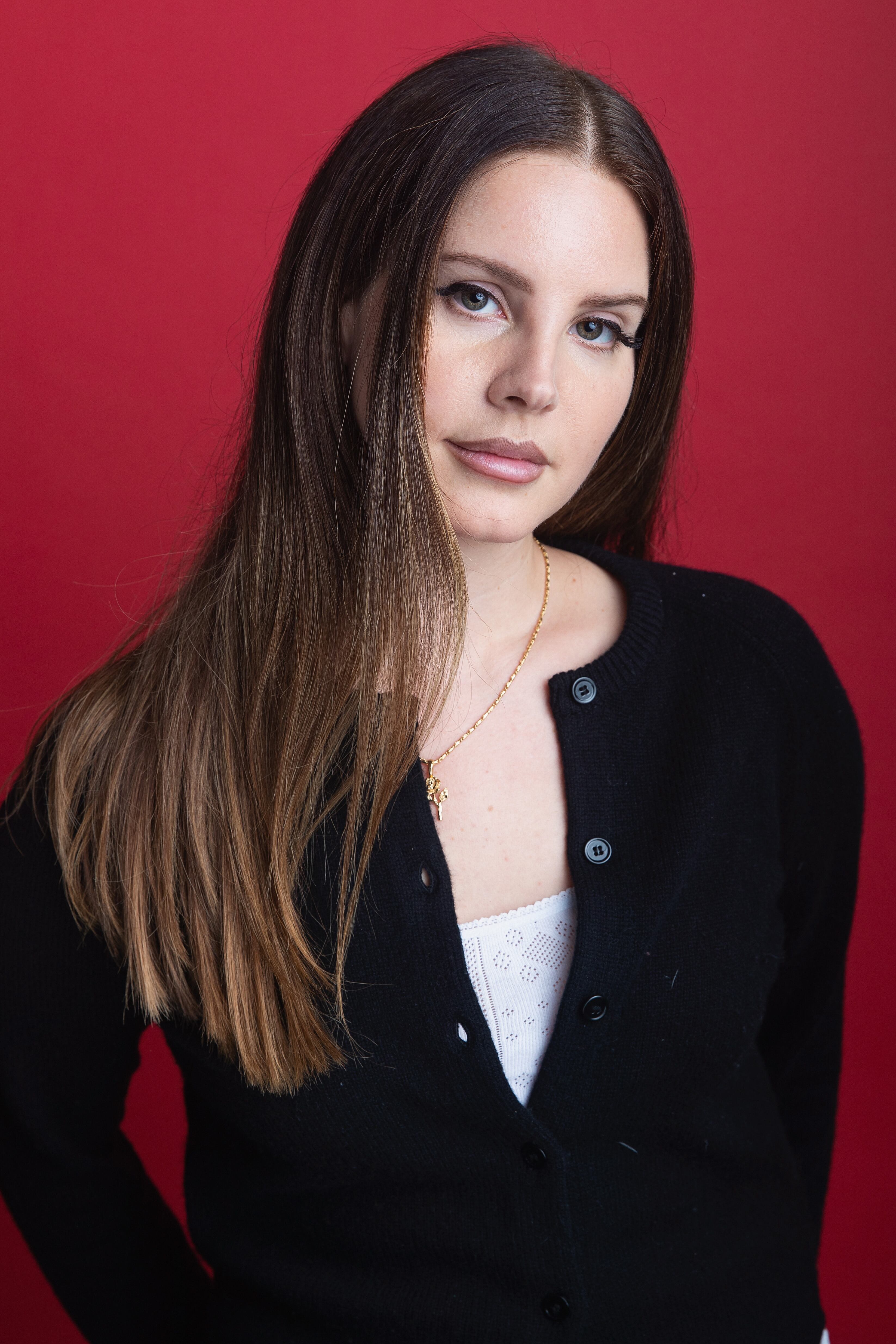 Lana Del Rey visits 107.7 The End in 2019.