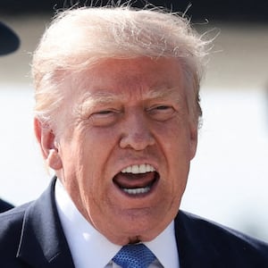 U.S. President Donald Trump arrives at Los Angeles International Airport, in California, U.S., August 4, 2026.