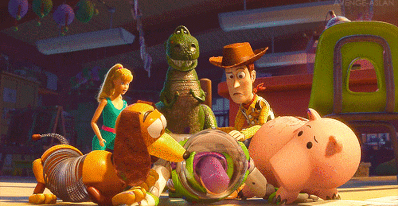 Buzz Lightyear and the characters of 'Toy Story'