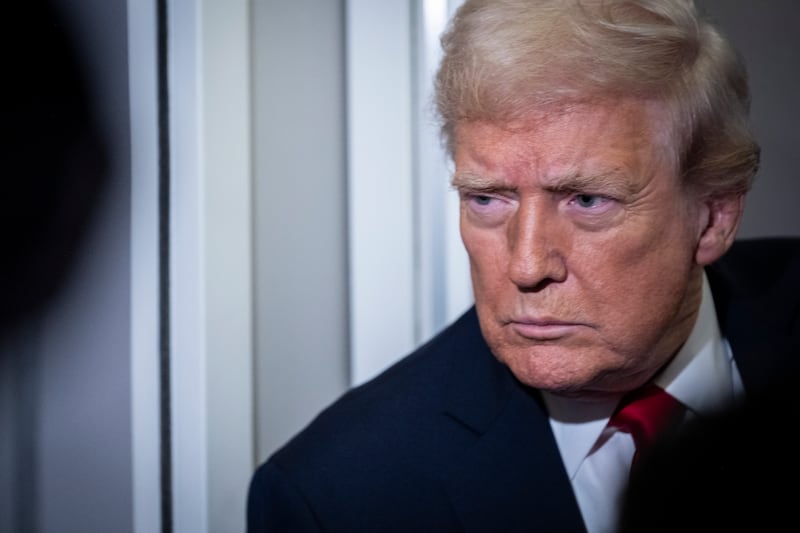 A Reuters analysis found that 470 individuals and entities have been targeted since President Donald Trump, pictured Nov. 25, returned to office.