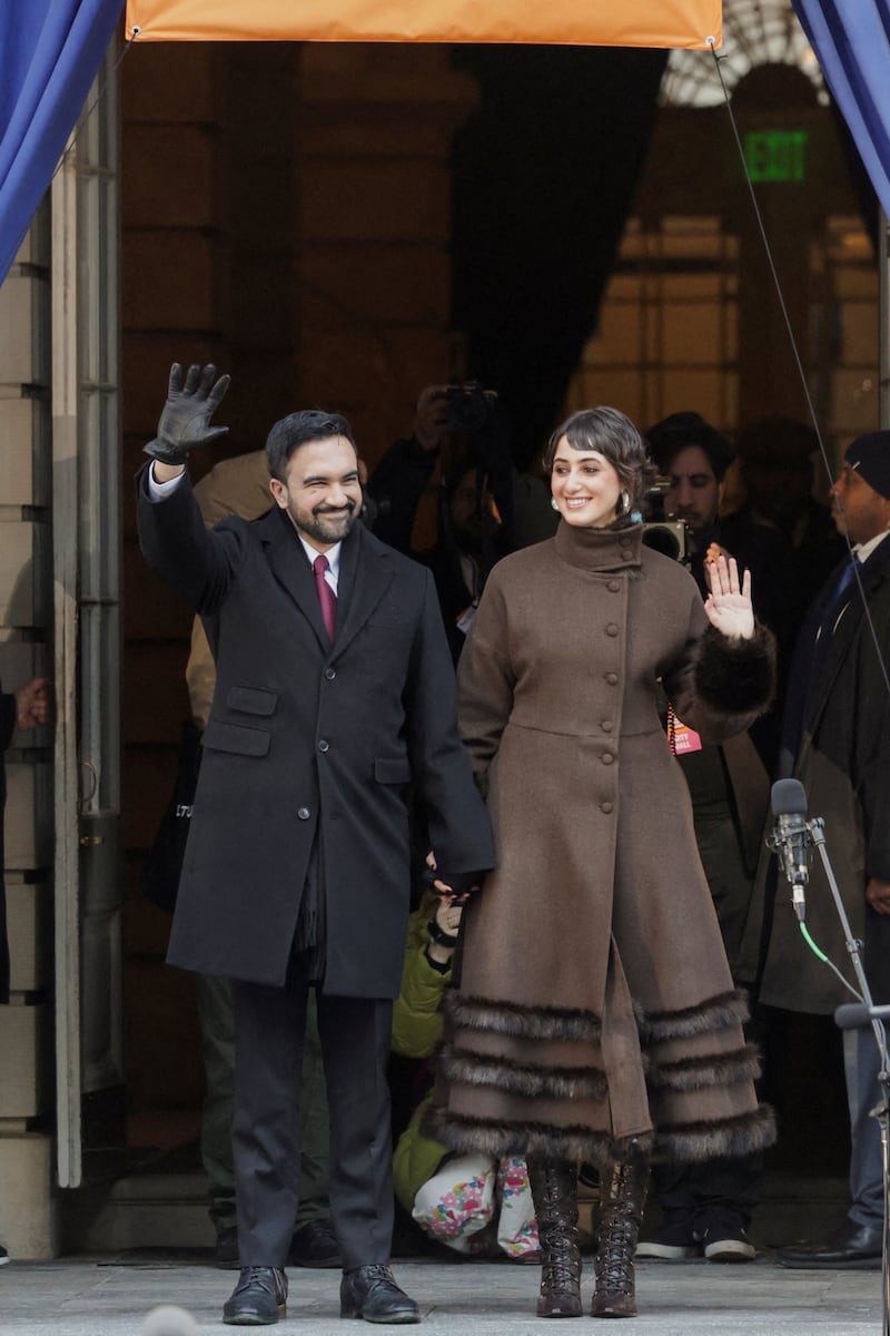 Mayor Zohran Mamdani and his wife Rama Duwaji