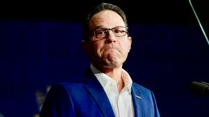 PHILADELPHIA, PENNSYLVANIA - JANUARY 8: Pennsylvania Gov. Josh Shapiro speaks to suppporters at a rally announcing his reelection bid at the Alan Horwitz "Sixth Man" Center on January 8, 2026 in Philadelphia, Pennsylvania. Shapiro, who today also rallied in Pittsburgh, touted his record in removing a college degree requirement for many state government jobs, providing free breakfasts in public schools and funding thousands more law enforcement, according to published reports. (Photo by Matthew Hatcher/Getty Images)