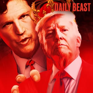 Tucker Carlson and Donald Trump