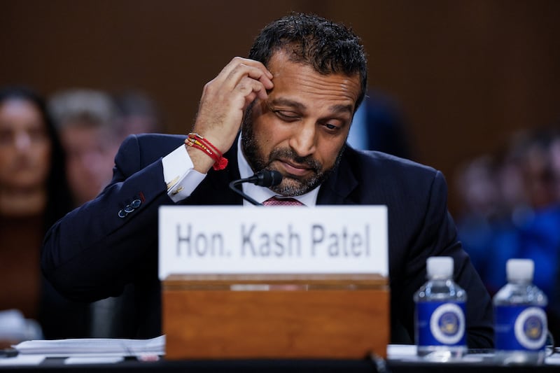 FBI Director Kash Patel testifies before a Senate Judiciary Committee