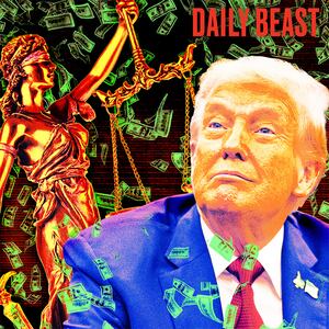 A photo illustration of Donald Trump.