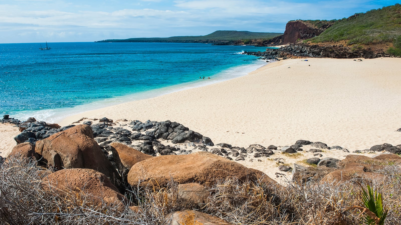 Kawakiu beach on the island of Molokai, Hawaii.