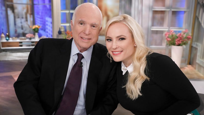 Senator John McCain and his daughter, Meghan McCain