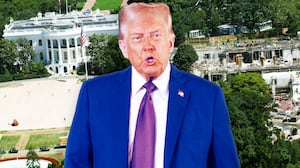Donald Trump and the White House ballroom construction.