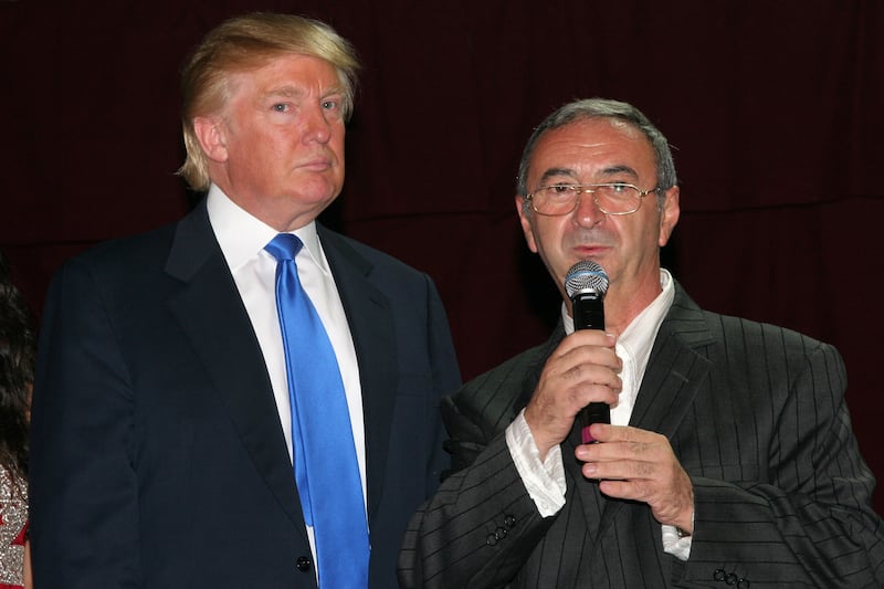 NEW YORK, NY - SEPTEMBER 19: Donald Trump and Tamir Sapir attend Trump Soho Hotel Condominium Launch Party at Tribeca Rooftop on September 19, 2007 in New York City. (Photo by WILL RAGOZZINO/Patrick McMullan via Getty Images)