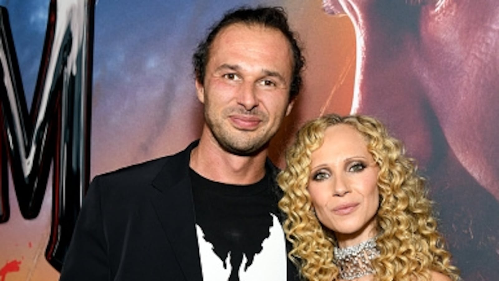 Michal Szymanski, Juno Temple at the "Venom: The Last Dance" World Premiere - Red Carpet on October 21, 2024 in New York, California. (Photo by Kristina Bumphrey/Variety via Getty Images)