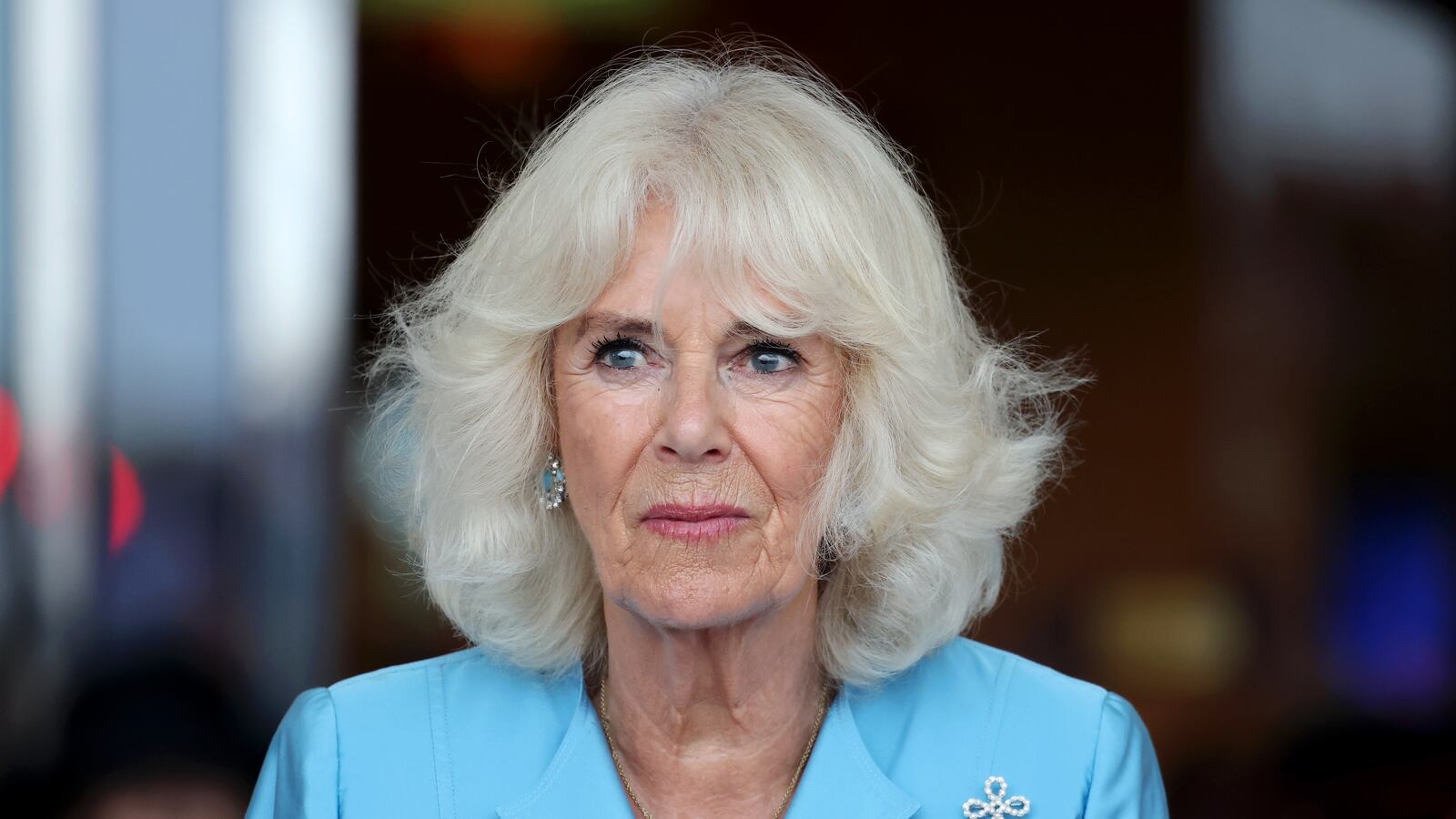 Queen Camilla attends The King’s Parade during an official visit to Jersey on July 15, 2024 in St Helier, Jersey.