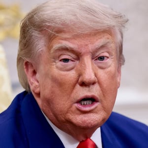 U.S. President Donald Trump meets with Lebanese President Joseph Aoun (not pictured) in the Oval Office at the White House in Washington, D.C., U.S., July 21, 2026. REUTERS/Evelyn Hockstein