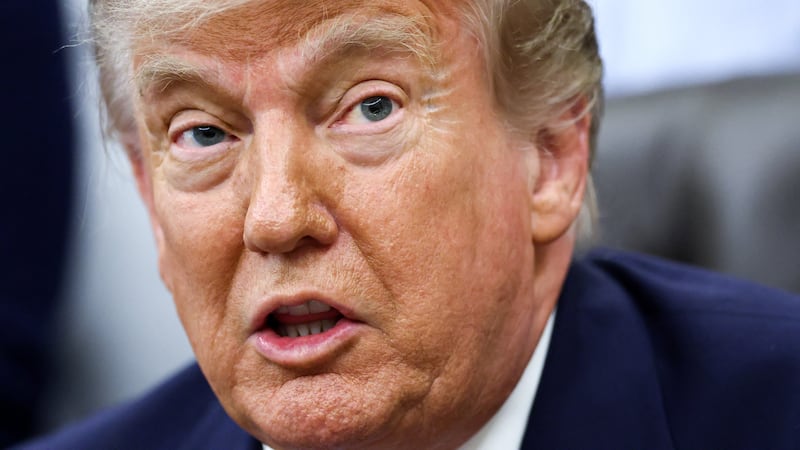 U.S. President Donald Trump speaks during an announcement with U.S. Environmental Protection Agency (EPA) Administrator Lee Zeldin (not pictured) in the Oval Office at the White House, in Washington, D.C., U.S., May 21, 2026. REUTERS/Kevin Lamarque