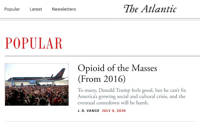 Vice President J.D. Vance's previous writing comes back to haunt him.