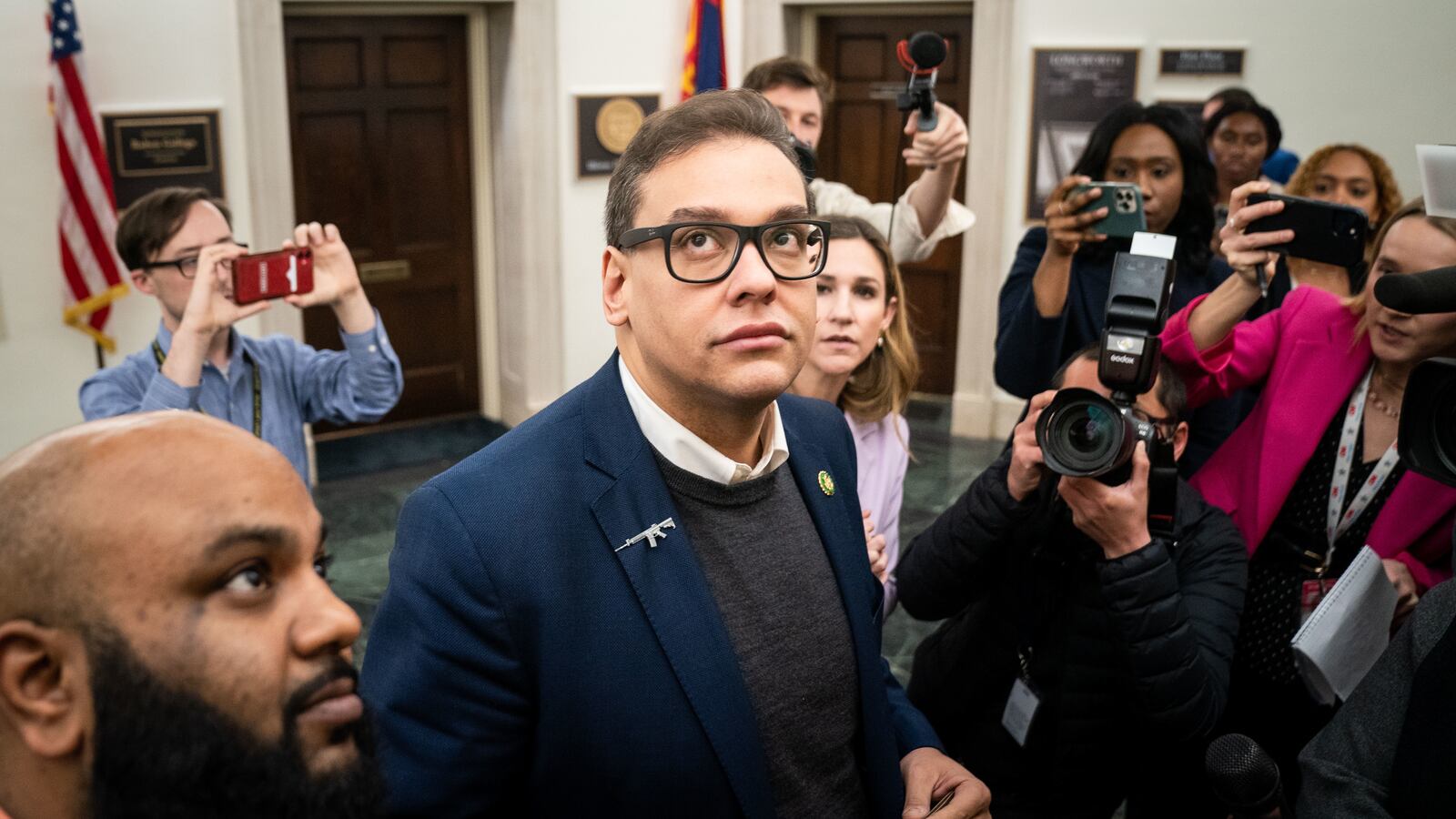 Rep. George Santos (R-NY) in the House Chamber of the U.S. Capitol