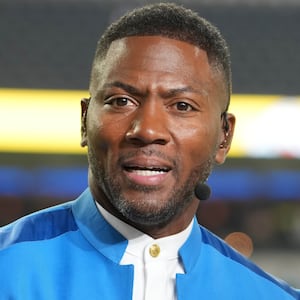 Ryan Clark on the ESPN Monday Night Football Countdown set before the game between the Baltimore Ravens and the Los Angeles Chargers at SoFi Stadium.
