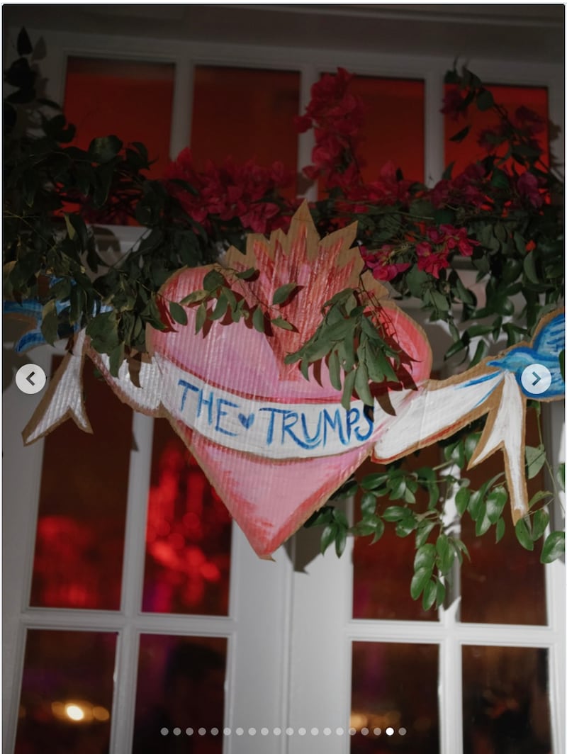 Another image from Bettina Trump's 20-photo post in response to the report that a Russian oligarch paid for her wedding weekend to the president's son.