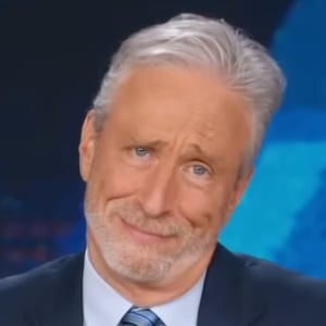 The Daily Show, Jon Stewart talking about Trump's bruised hands.