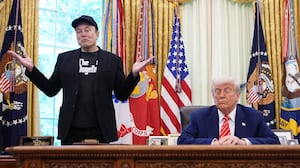 Elon Musk speaks alongside U.S. President Donald Trump to reporters in the Oval Office of the White House on May 30, 2025 in Washington, DC.