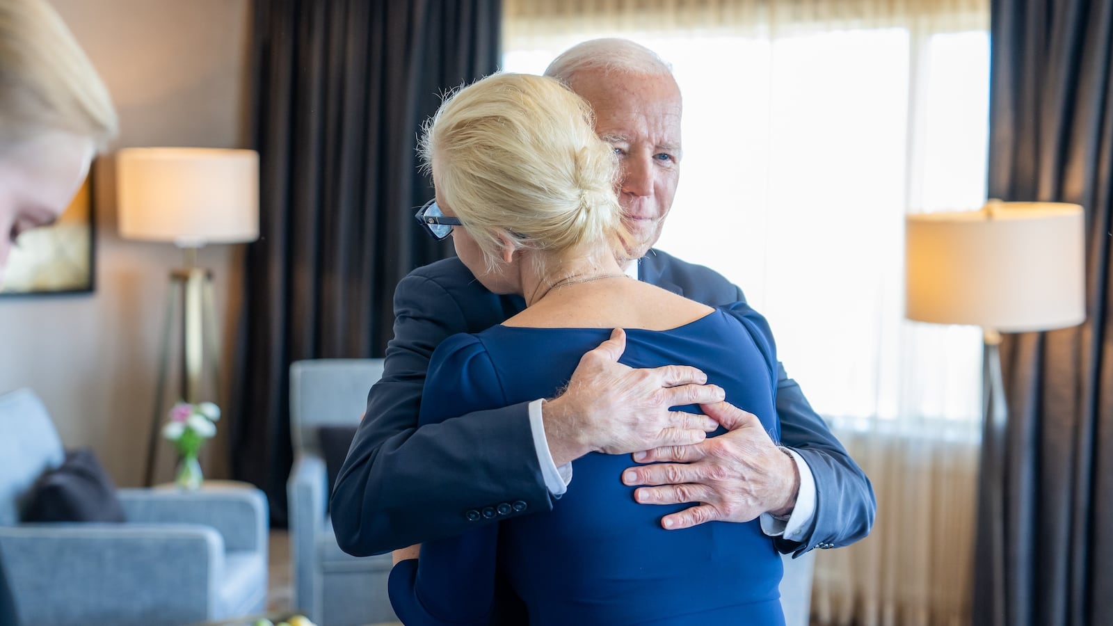 President Joe Biden met with Yulia Navalnaya and her daughter Dasha to express condolences for the late Alexei Navalny on Feb. 22, 2024.