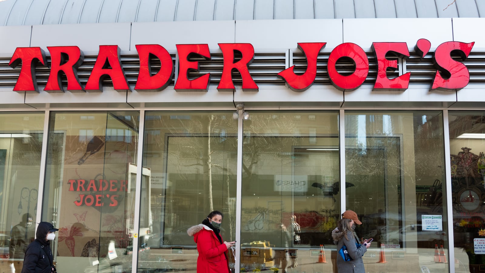 A picture of a Trader Joe's in New York City. Trader Joe’s has recalled several products this week after finding that its broccoli cheddar soup possibly contained insects and premade falafel possibly contained rocks.