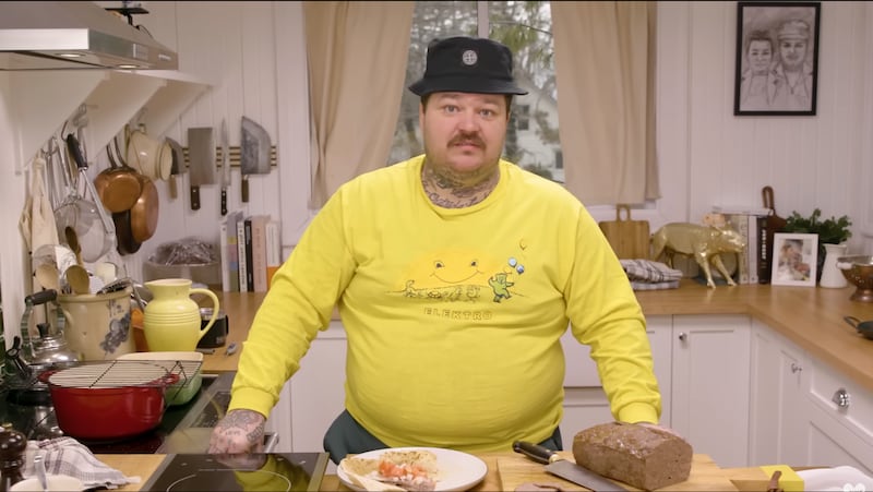 Matty Matheson on his cooking show "Just A Dash."