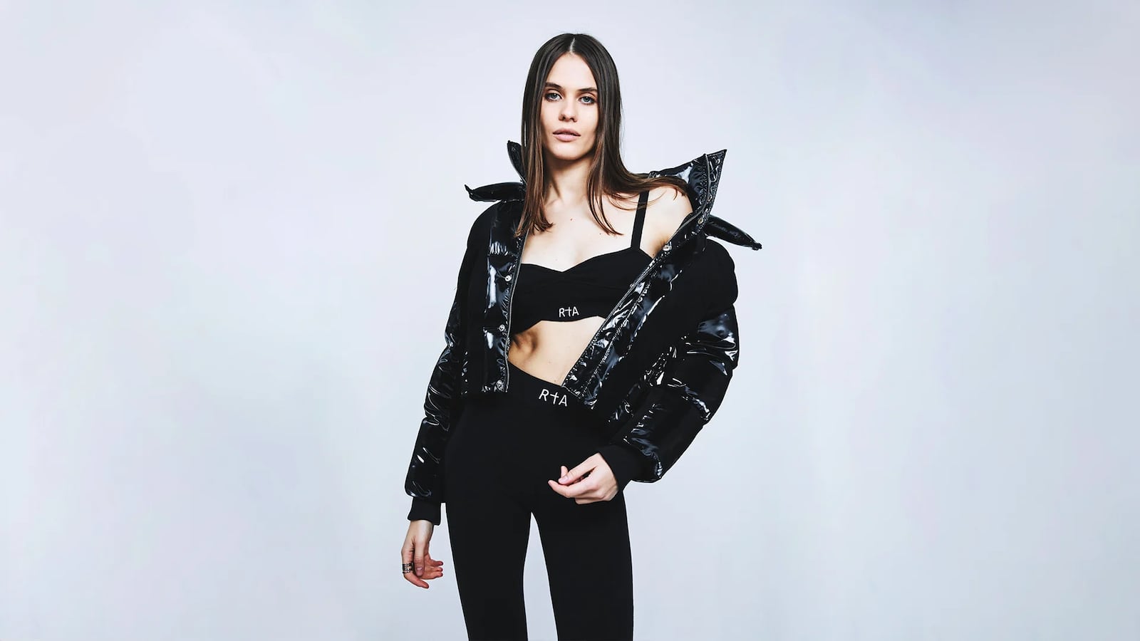 Woman wearing clothes from Road To Awe's women's collection