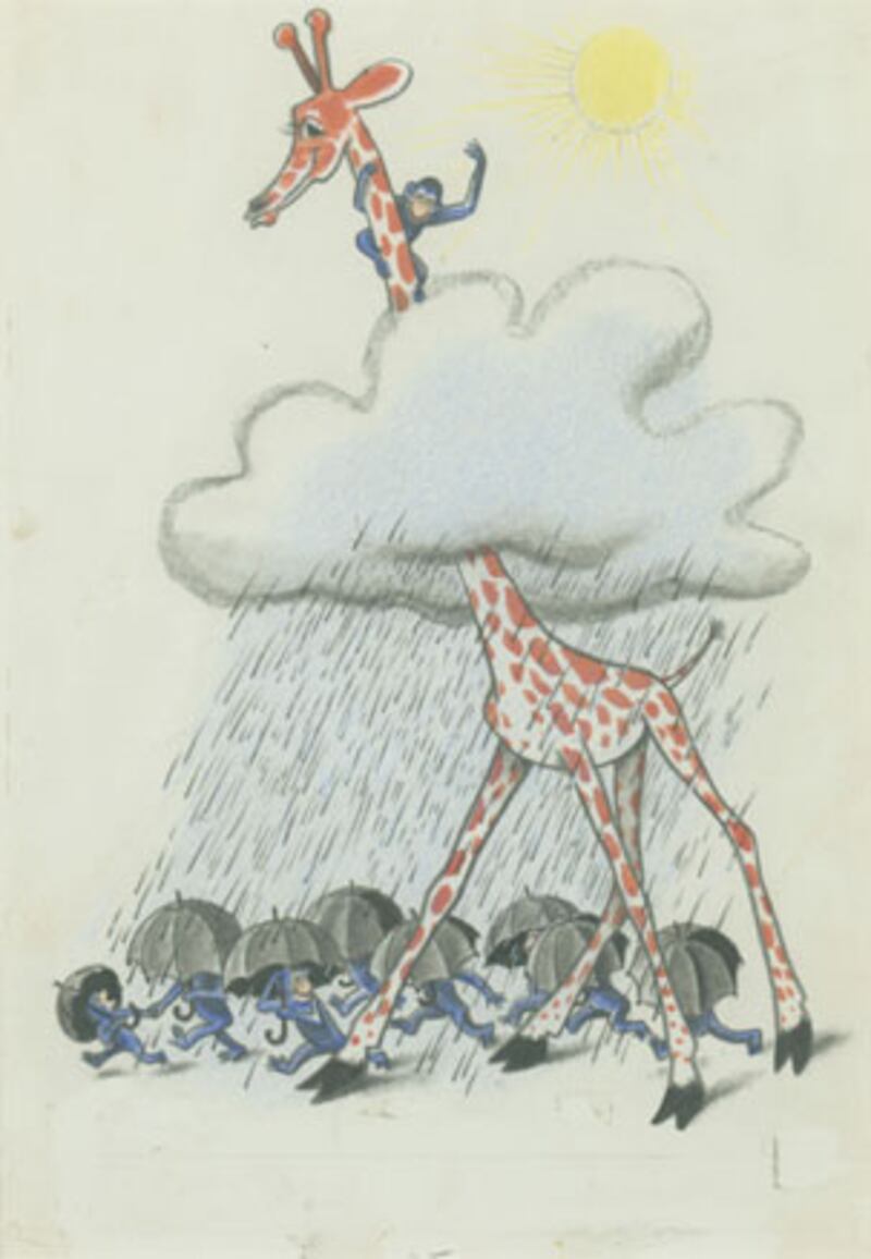 galleries/2010/03/24/curious-george-escapes-the-nazis/curious-george-saves-the-day---george-climbing_jkatb5