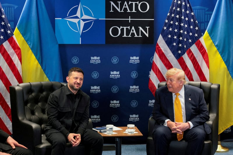 Trump and Zelensky