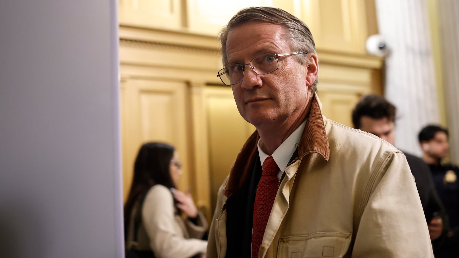 Rep. Tim Burchett (R-TN) leaves the House Chambers of the U.S. Capitol Building on November 14, 2023 in Washington, DC.