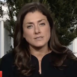 CNN host Kristen Holmes corrects Donald Trump live on air.