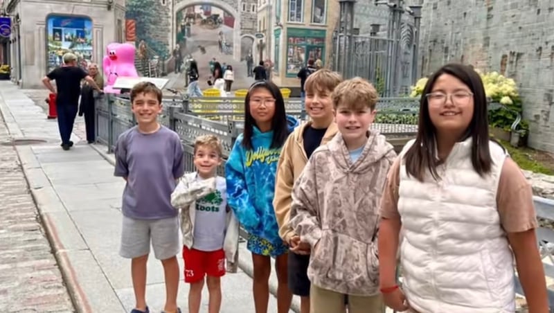 The couple’s six children were shot dead by their father before he set their family home ablaze, police say.