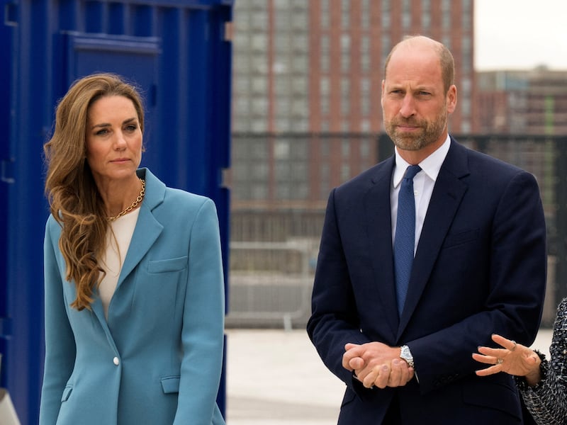 Catherine, Princess of Wales, and William, Prince of Wales, attend the launch of a Suicide Prevention Toolkit on World Suicide Prevention Day at Hill Dickinson Stadium in Liverpool, Britain, on September 10, 2026.