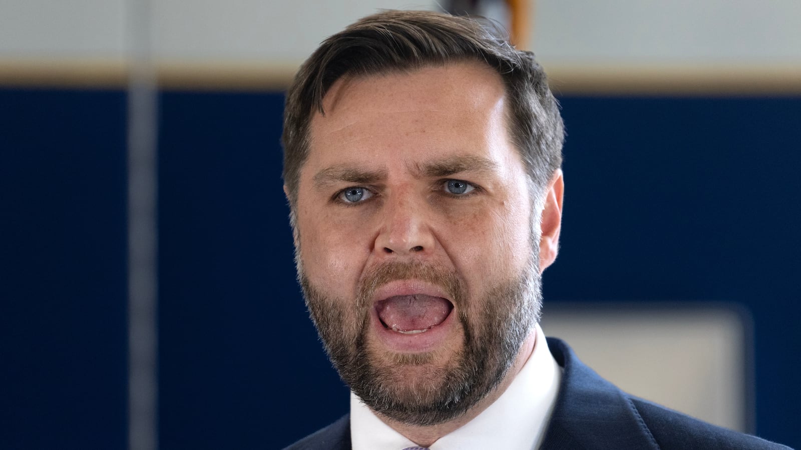 LOS ANGELES, CALIFORNIA - JUNE 20: Vice President JD Vance speaks to the press following a tour of the multiagency Federal Joint Operations Center at the Wilshire Federal Building on June 20, 2025 in Los Angeles, California. Vance's visit to Los Angeles comes after a series of federal immigration raids that have sparked sometimes violent protests and compelled the Trump administration to activate members of the California National Guard and bring in U.S. Marines against the wishes of local official and the state's governor. (Photo by Scott Olson/Getty Images)
