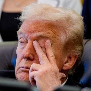 WASHINGTON, DC - NOVEMBER 06: U.S. President Donald Trump appears at an event on lowering drug prices in the Oval Office at the White House on November 06, 2025 in Washington, DC. Trump announced that his administration has reached agreements with drugmakers Eli Lilly and Novo Nordisk that would lower the price of some GLP-1 weight loss medications. (Photo by Andrew Harnik/Getty Images)
