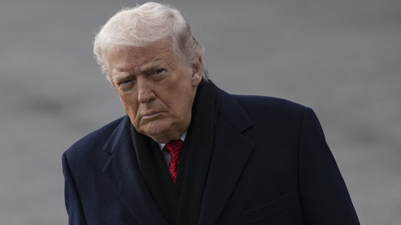 WASHINGTON DC, UNITED STATES - JANUARY 16 : United States President Donald Trump speaks to the press before his departs the White House en route Palm Beach, Florida on January 16, 2026, in Washington DC, United States. (Photo by Celal Gunes/Anadolu via Getty Images)