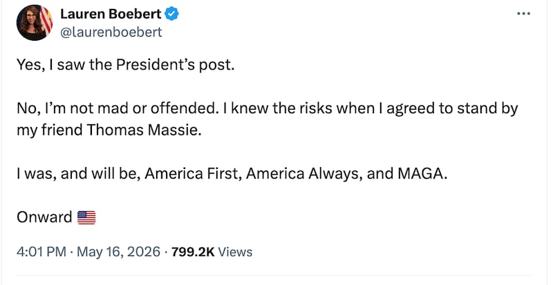 Donald Trump's target fires back.
