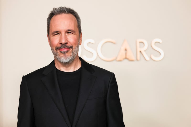 Denis Villeneuve, director of "Dune: Part Two", which has been nominated for Best Picture, attends the Academy of Motion Picture Arts and Sciences reception