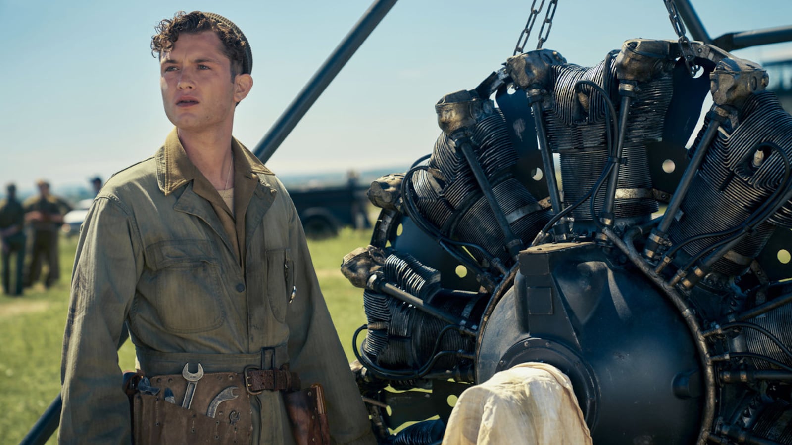 A photo including Rafferty Law in the series Masters of the Air on Apple TV+