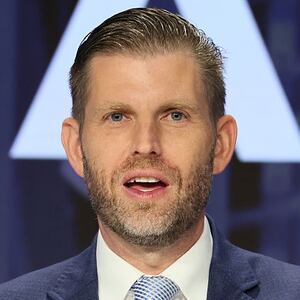 Eric Trump, Co-Founder and Chief Strategy Officer of American Bitcoin, speaks before ringing the opening bell at the Nasdaq headquarters on September 16, 2025 in New York City.