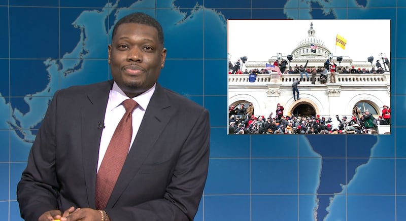 SNL, Michael Che joking about Jan. 6 riots
