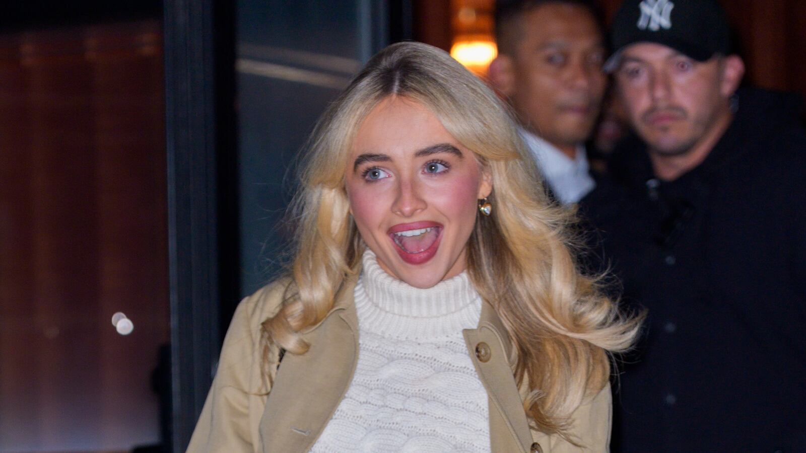 Sabrina Carpenter is seen on November 7, 2025 in New York City.