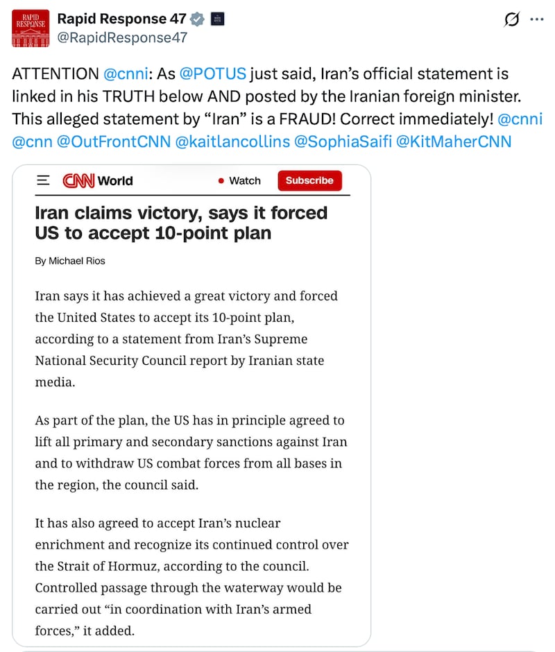 Rapid Response call out CNN.