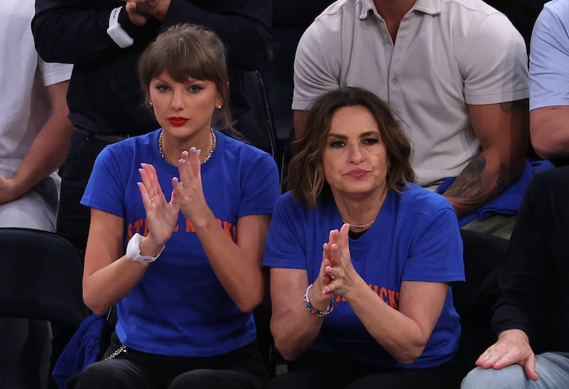 Taylor Swift and Mariska Hargitay attend Game Four of the 2026 NBA Finals