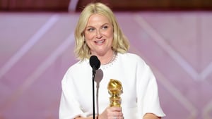 Amy Poehler accepts her Golden Globe
