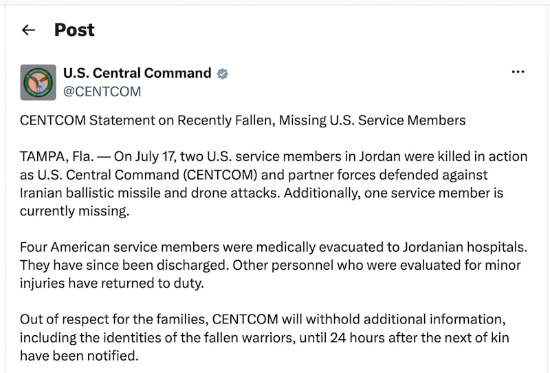 @CENTCOM/ X