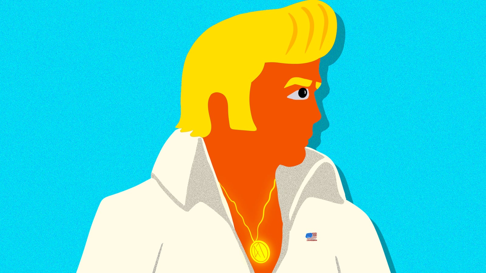 Elivs Trump illustration