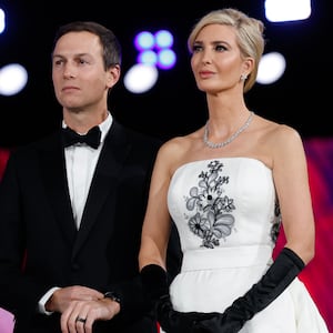Jared Kushner and Ivanka Trump at the Liberty Inaugural Ball on January 20, 2025 in Washington, DC.